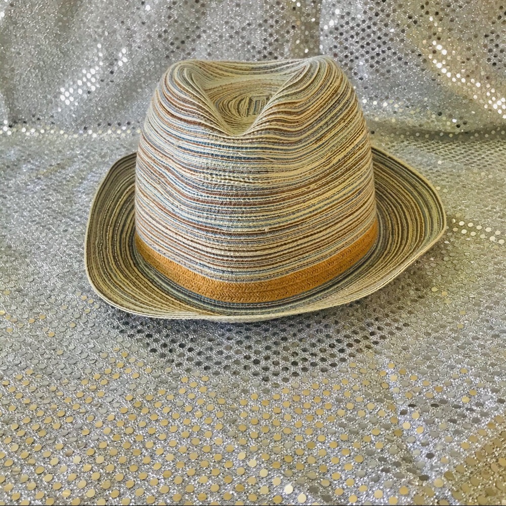 Blue, Brown, Green Top Hat